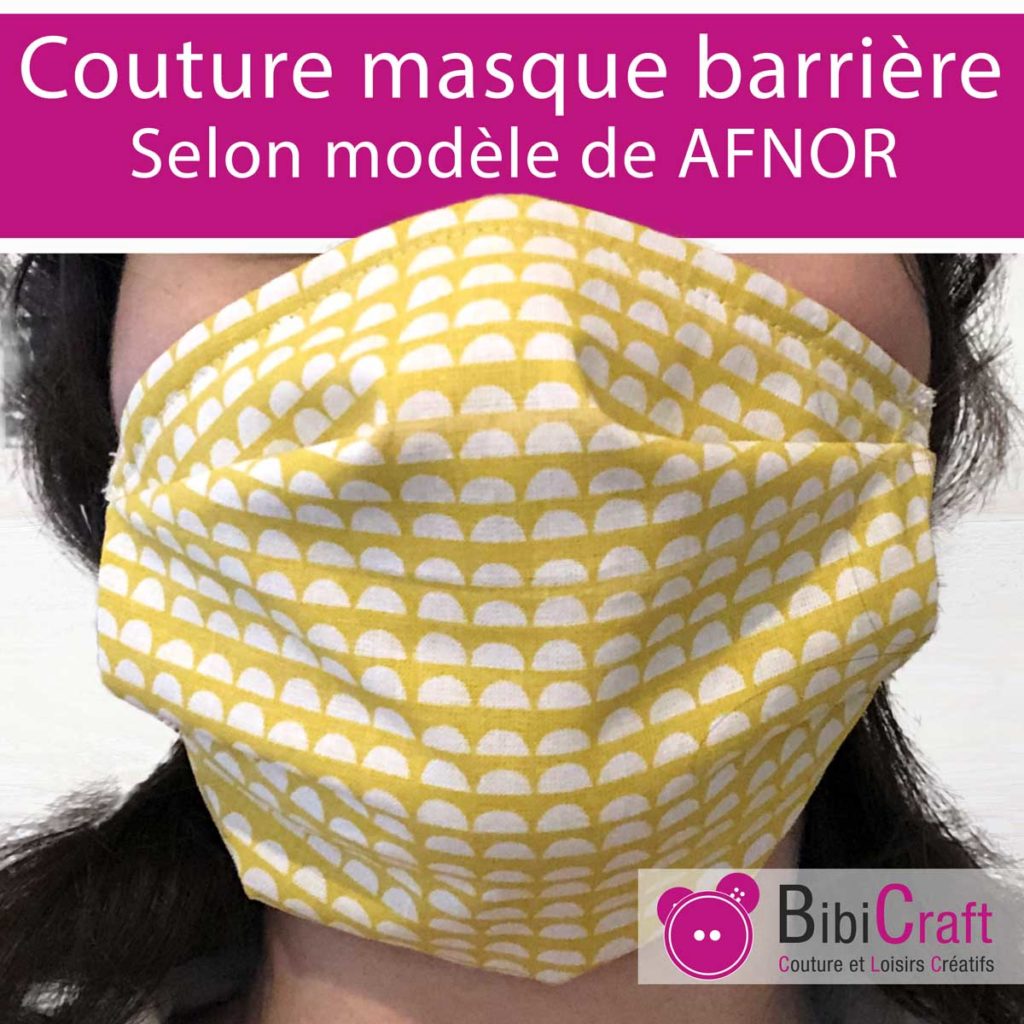 Masque Grand Public Tissu 3 couches UNS1 AFNOR - Le Calendrier Pub