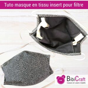 Masque Protection Tissu AFNOR + Filtre HEPA - 60 Modèles Au Choix, Neuf Sous Emballage
